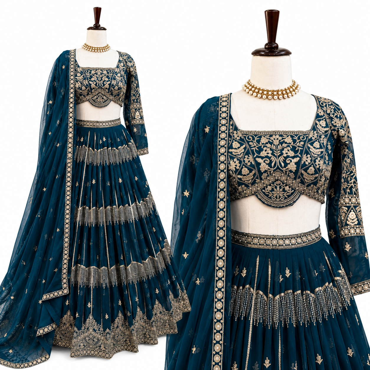 Intricate Threadwork Lehenga Set