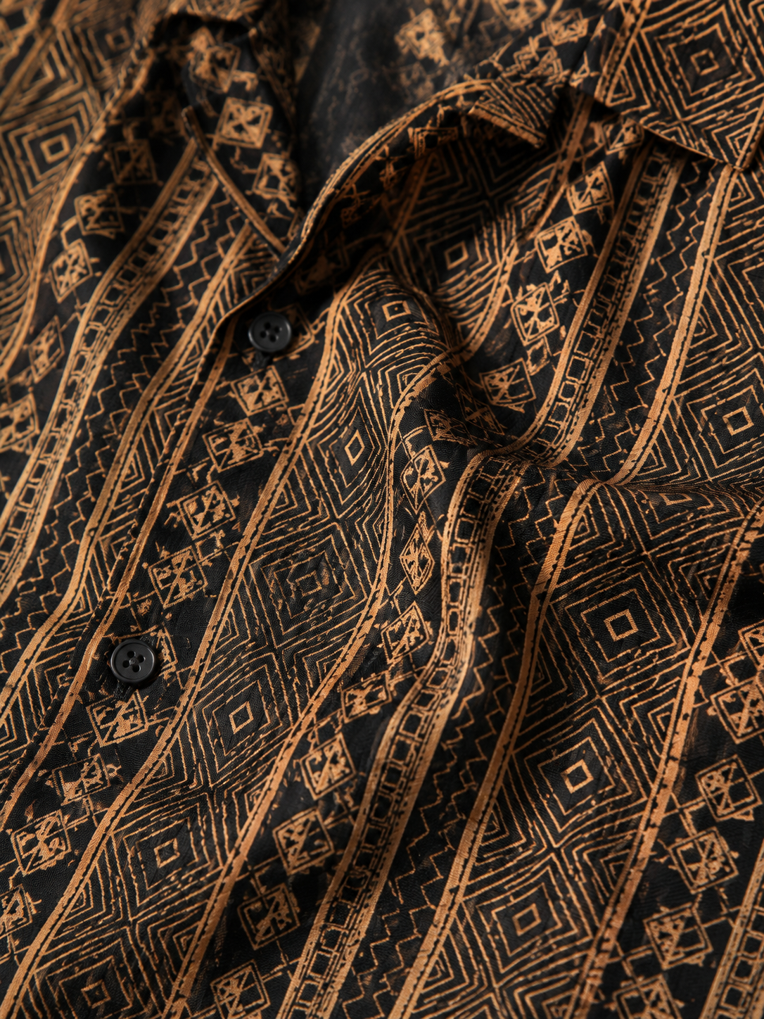 Cotton Cuban Collar Shirt