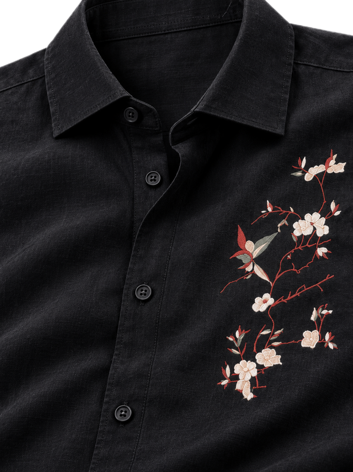 Midnight Black Linen Shirt