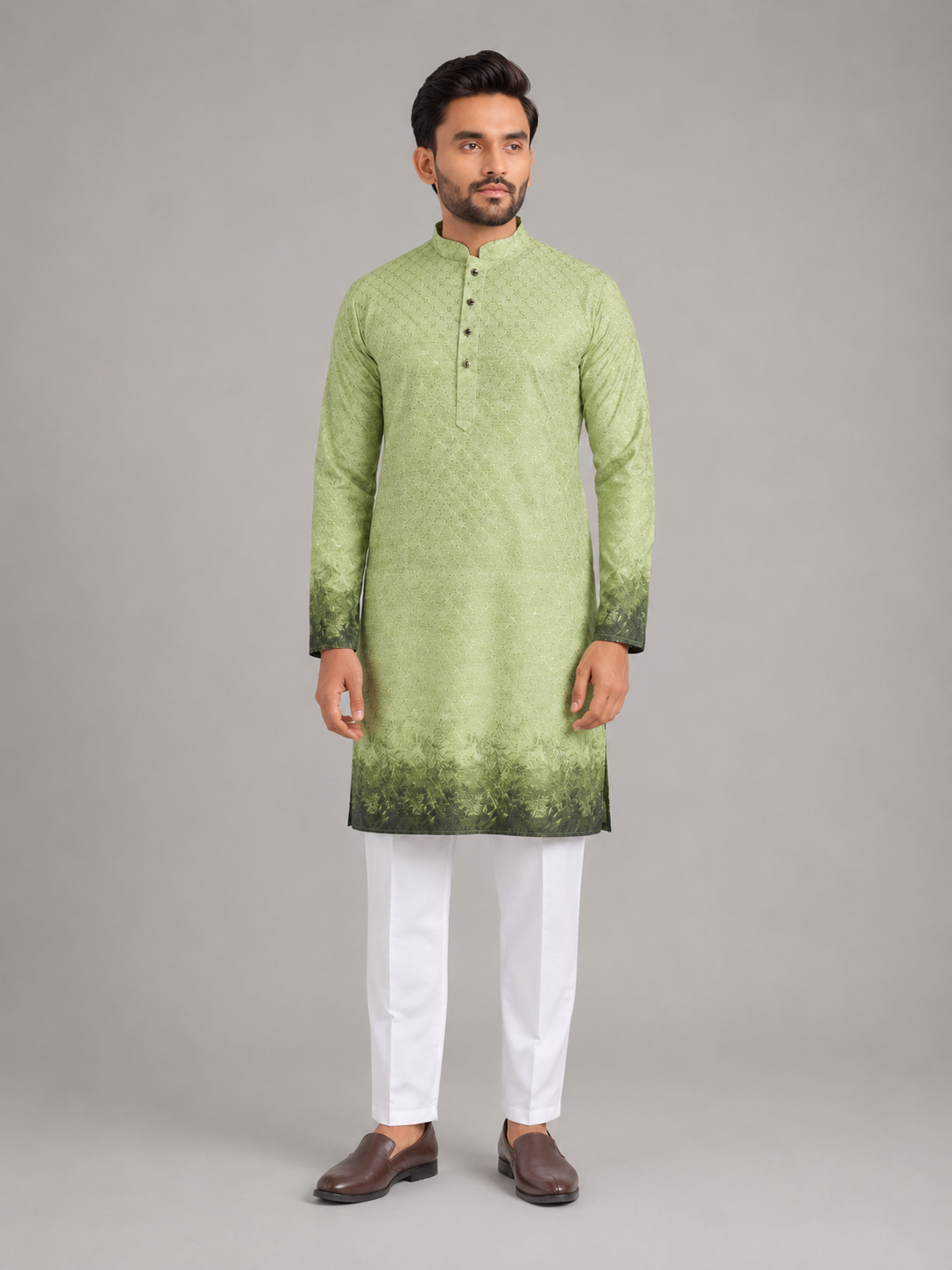 Royal Ivory Traditional Kurta Set with Refined Simplicity