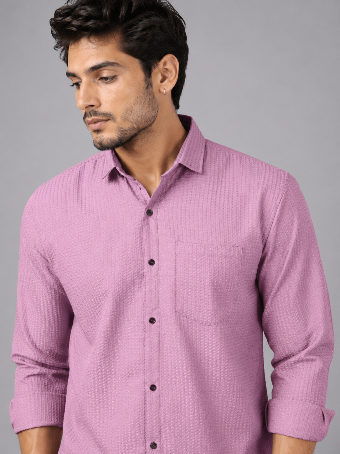 Timeless Pink Designer Shirt with Contemporary Charm
