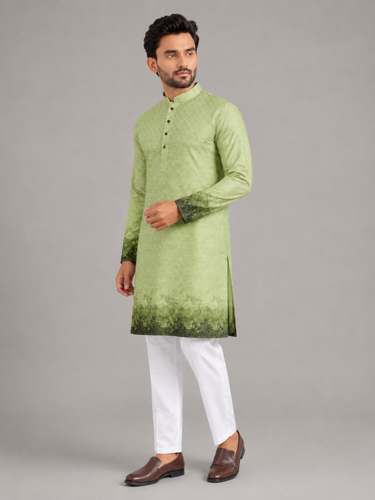 Royal Ivory Traditional Kurta Set with Refined Simplicity