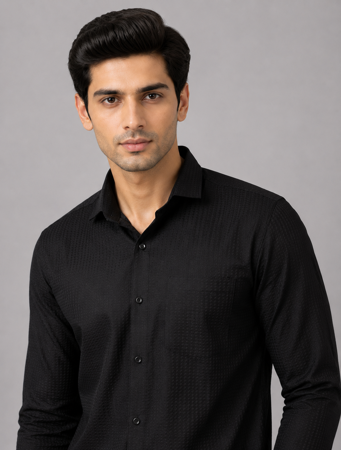 Timeless Black Designer Shirt with Contemporary Charm