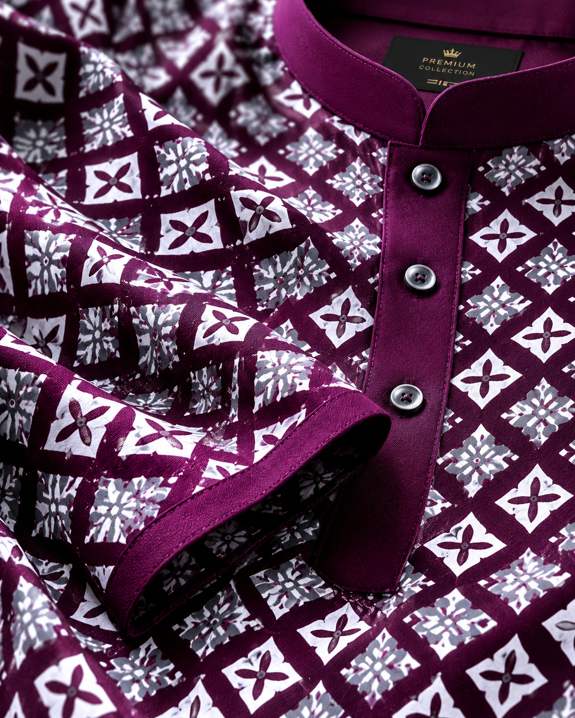 Royal Wine Embroidered Kurta Set Featuring Timeless Elegance