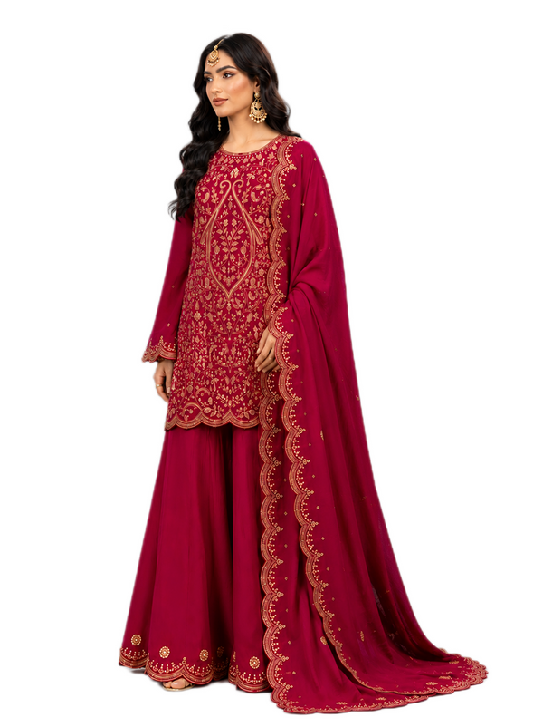 Royal Pink Palazzo Set
