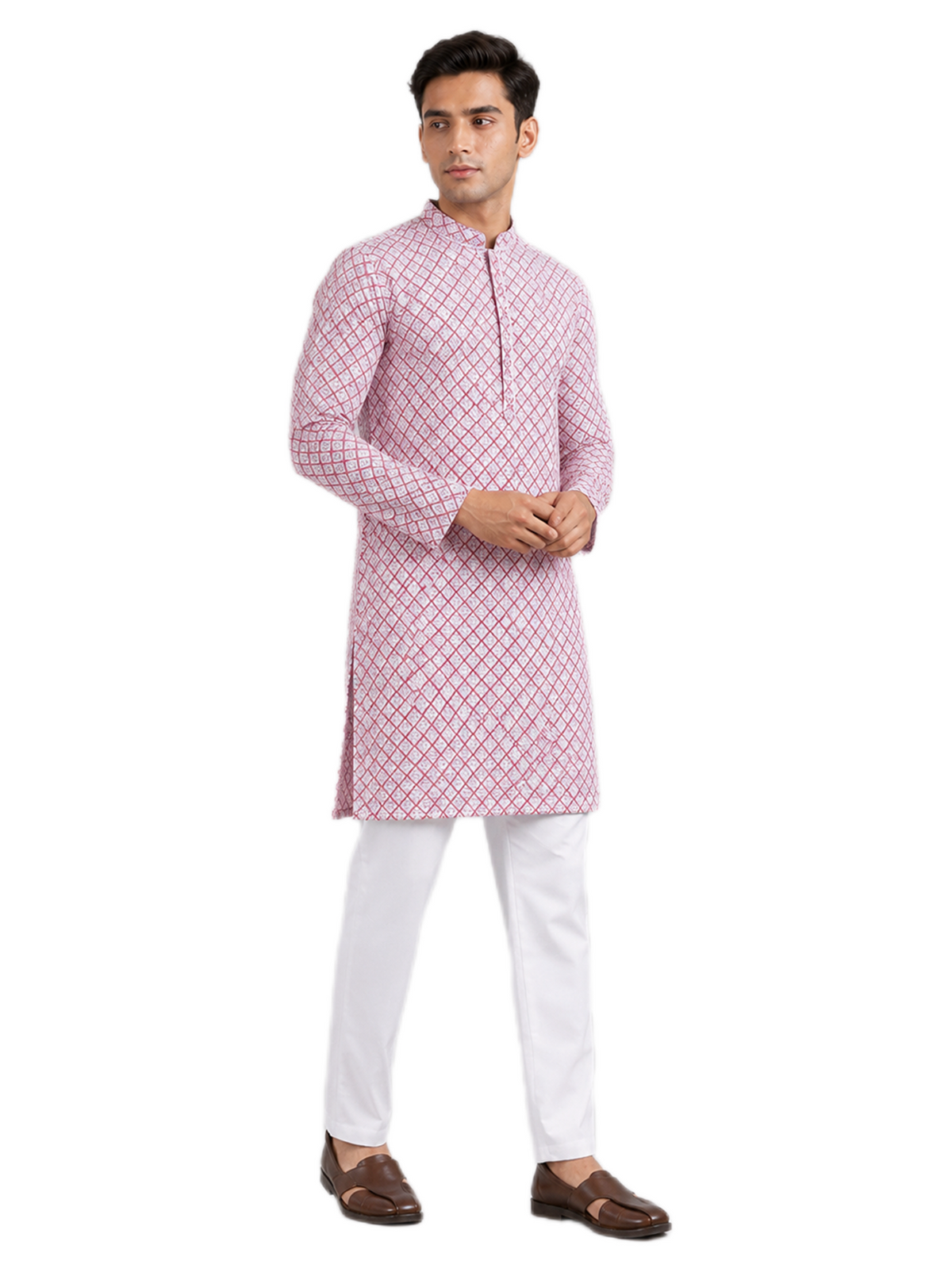 Classic Blush Pink Kurta Set