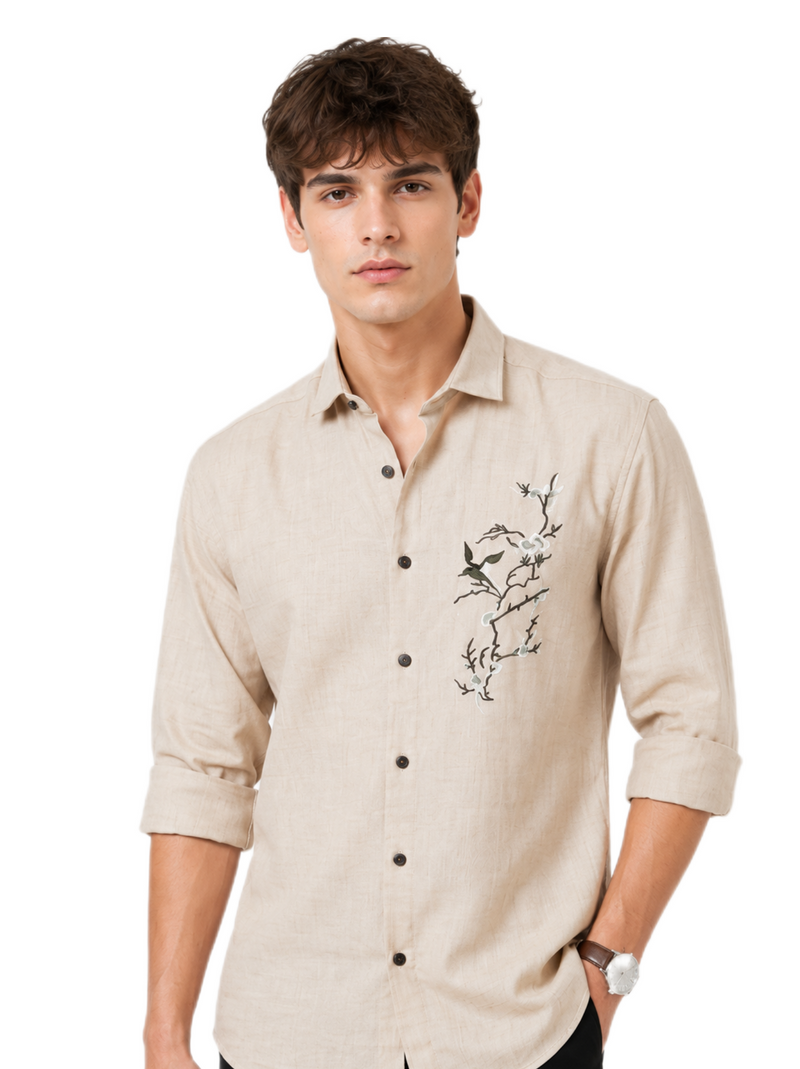 Signature Ivory Linen Shirt