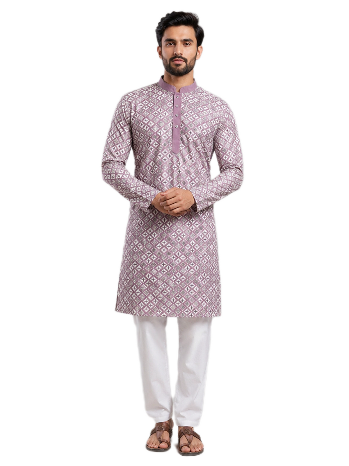 Royal Lavender Kurta Set