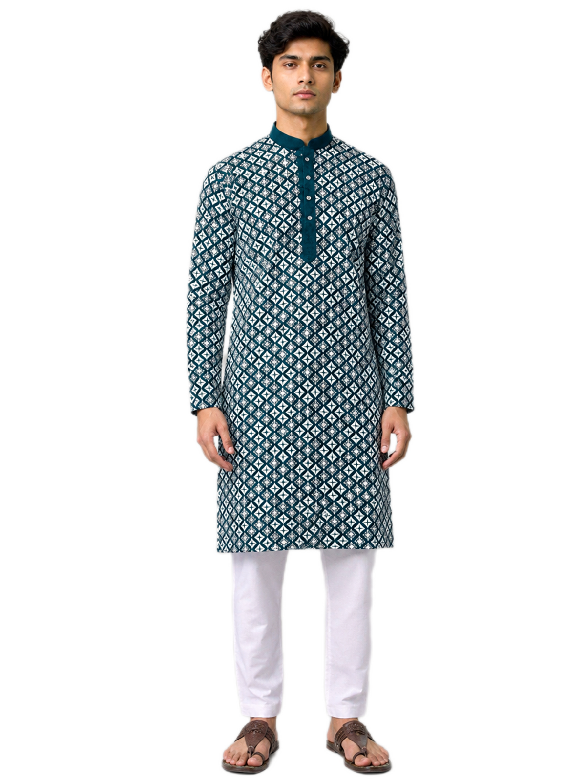 Emerald Teal Kurta Set