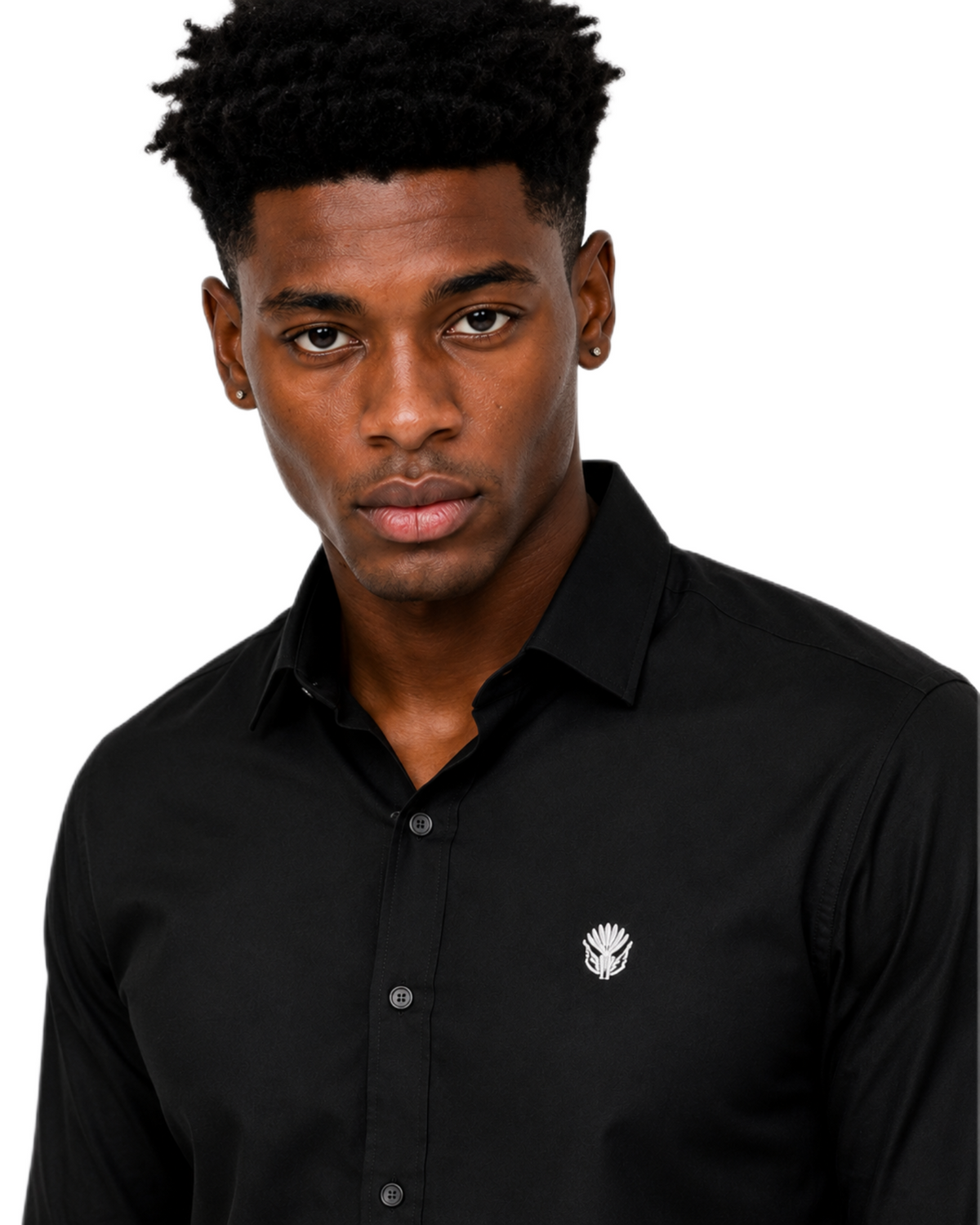 Classic Black Cotton Shirt