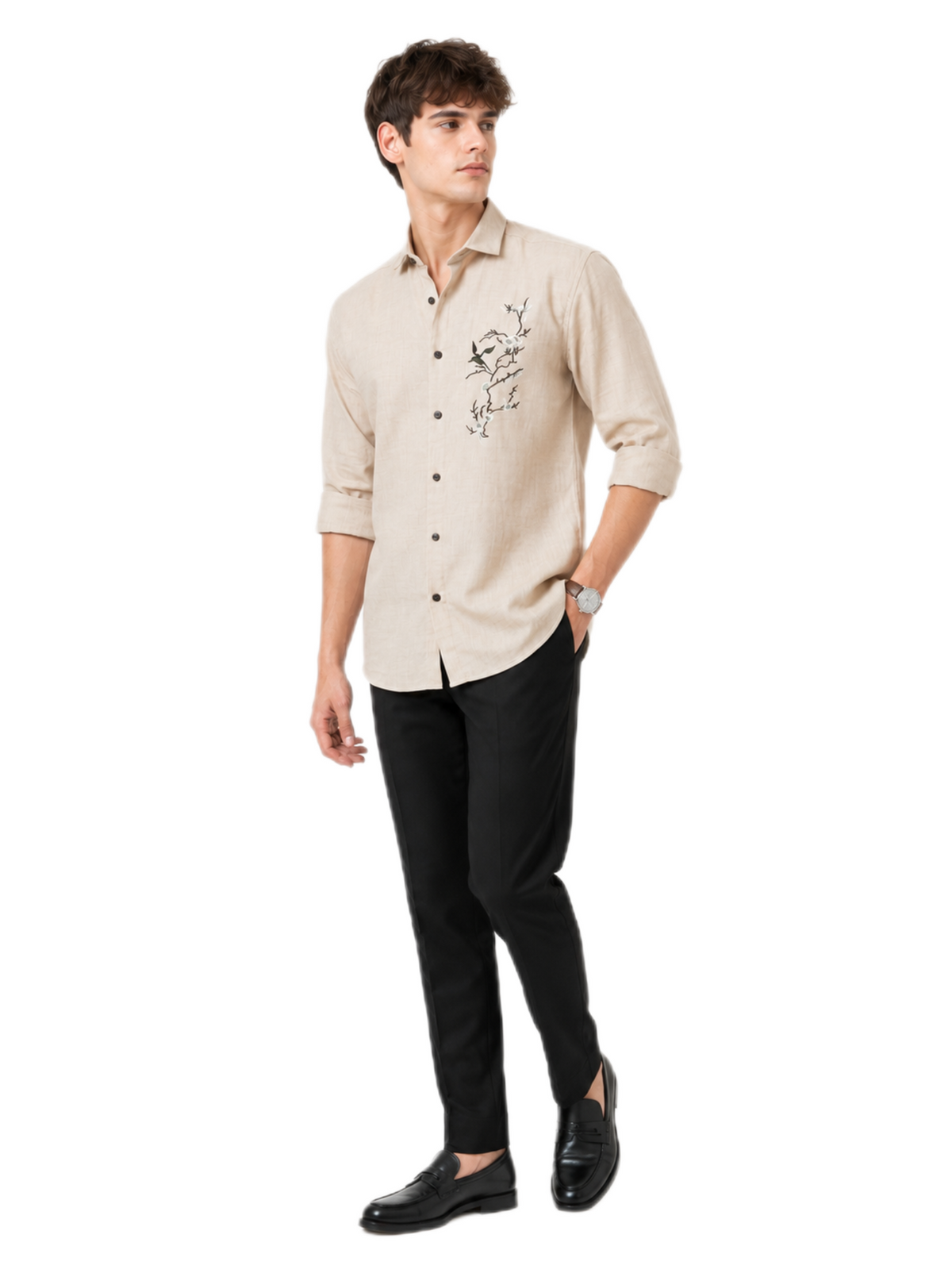 Signature Ivory Linen Shirt