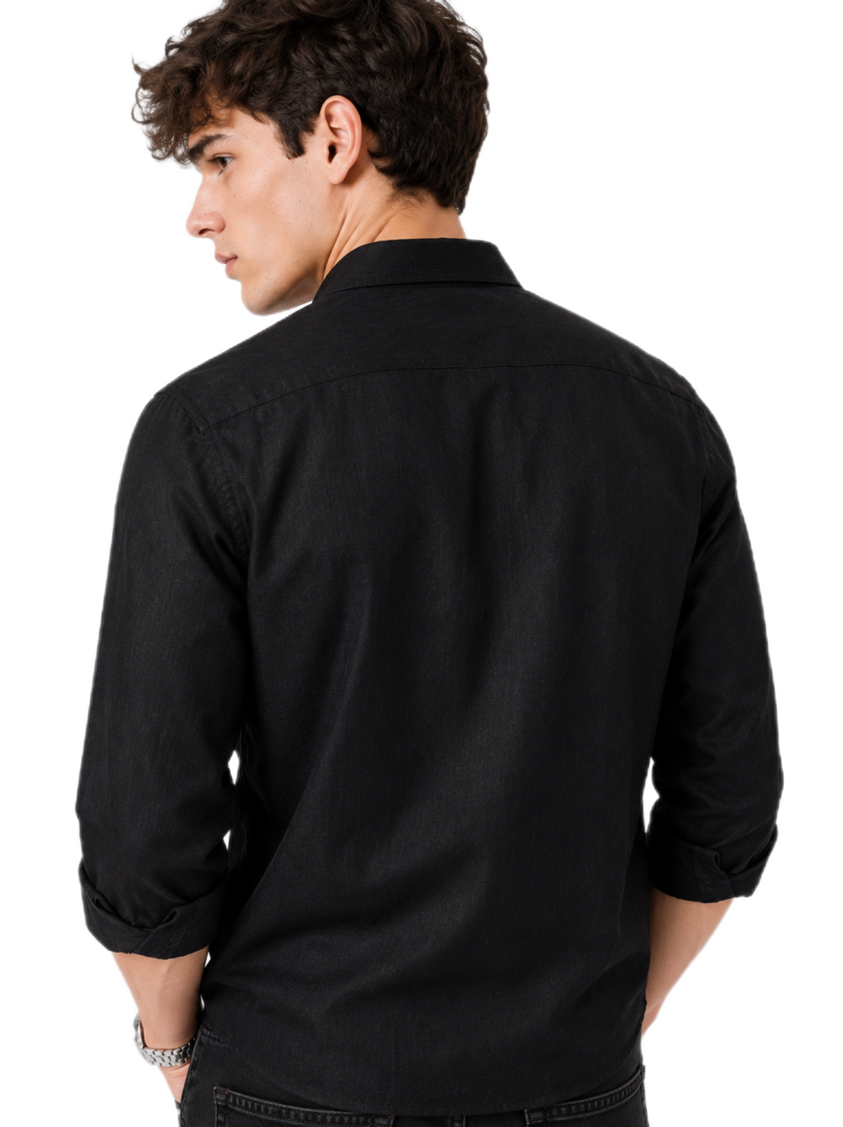 Midnight Black Linen Shirt