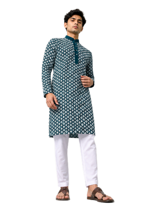 Emerald Teal Kurta Set