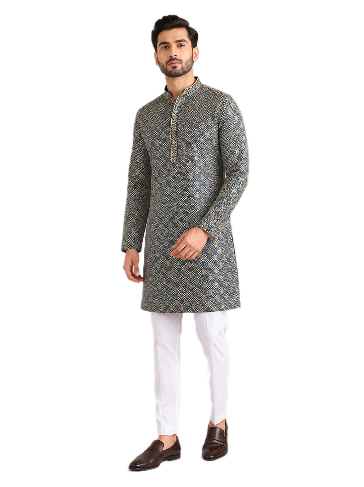 Classic Grey Kurta Set