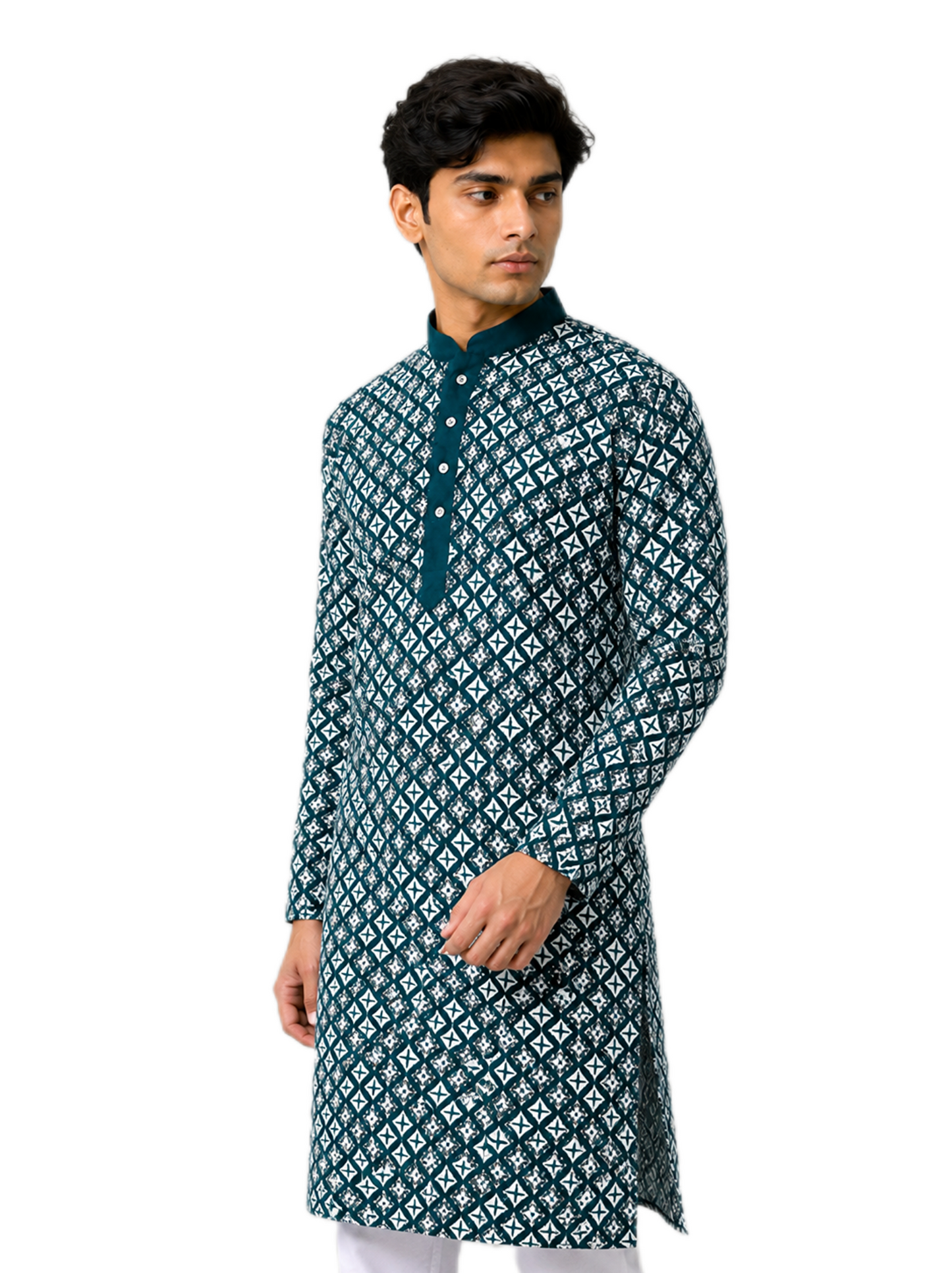 Emerald Teal Kurta Set