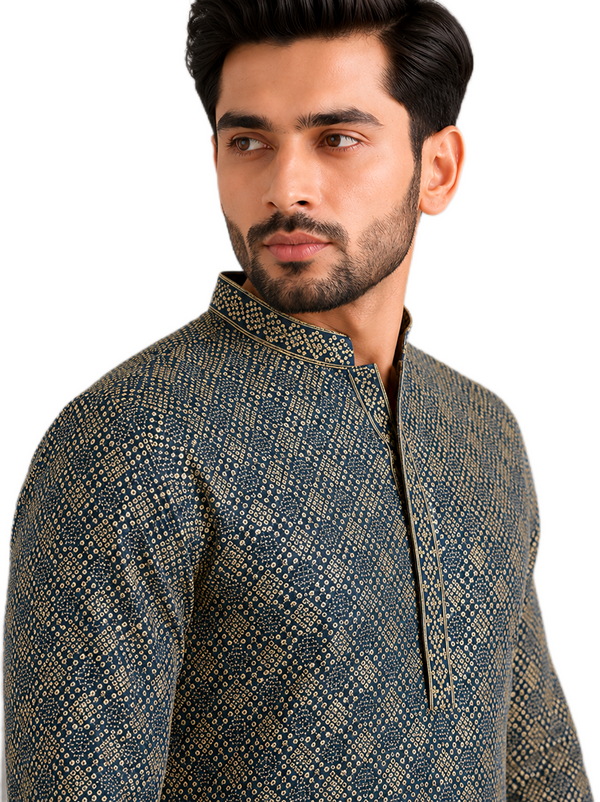 Classic Grey Kurta Set