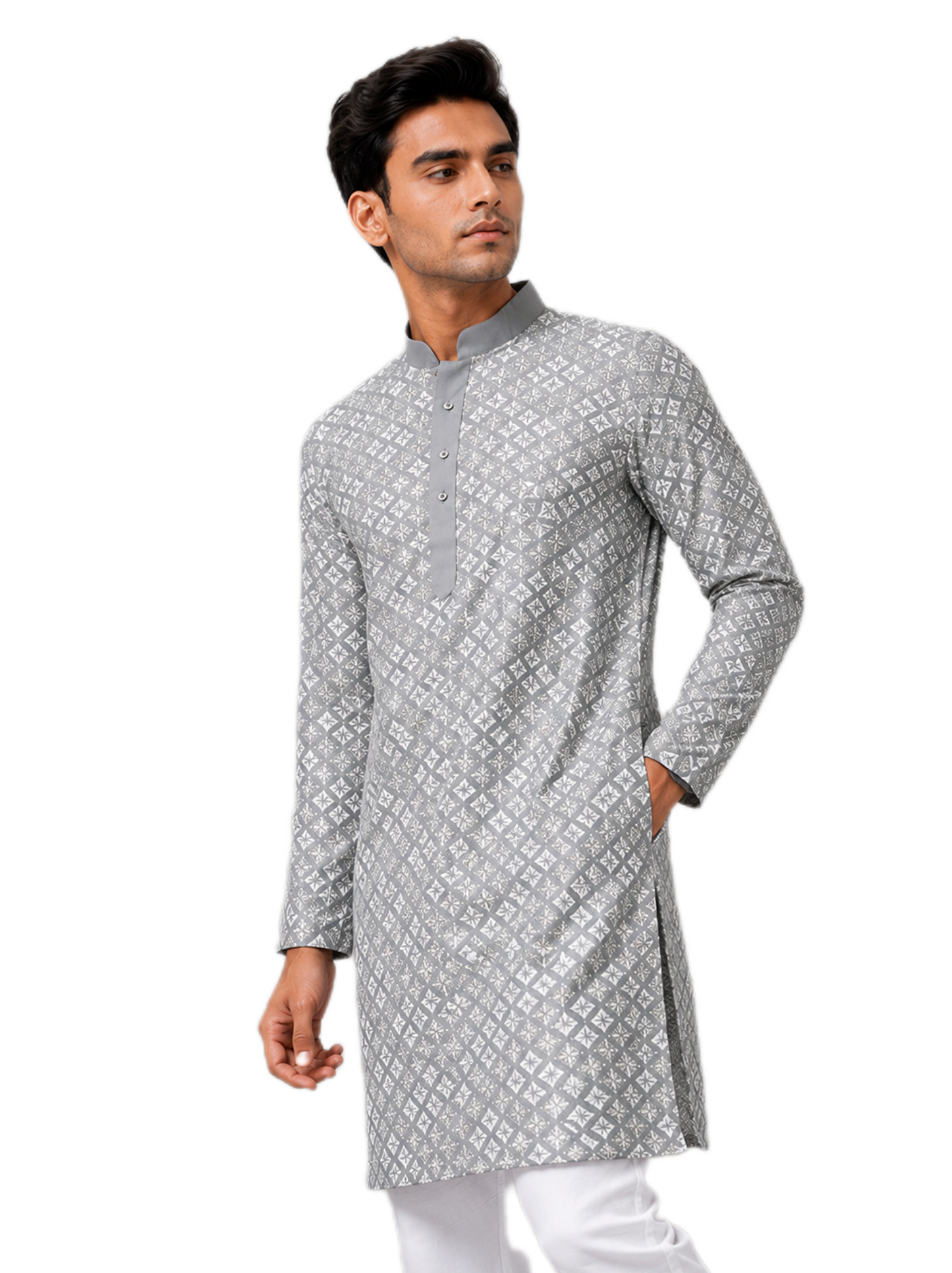 Elegance Grey Kurta Set