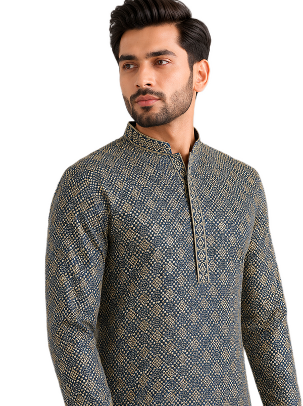 Classic Grey Kurta Set