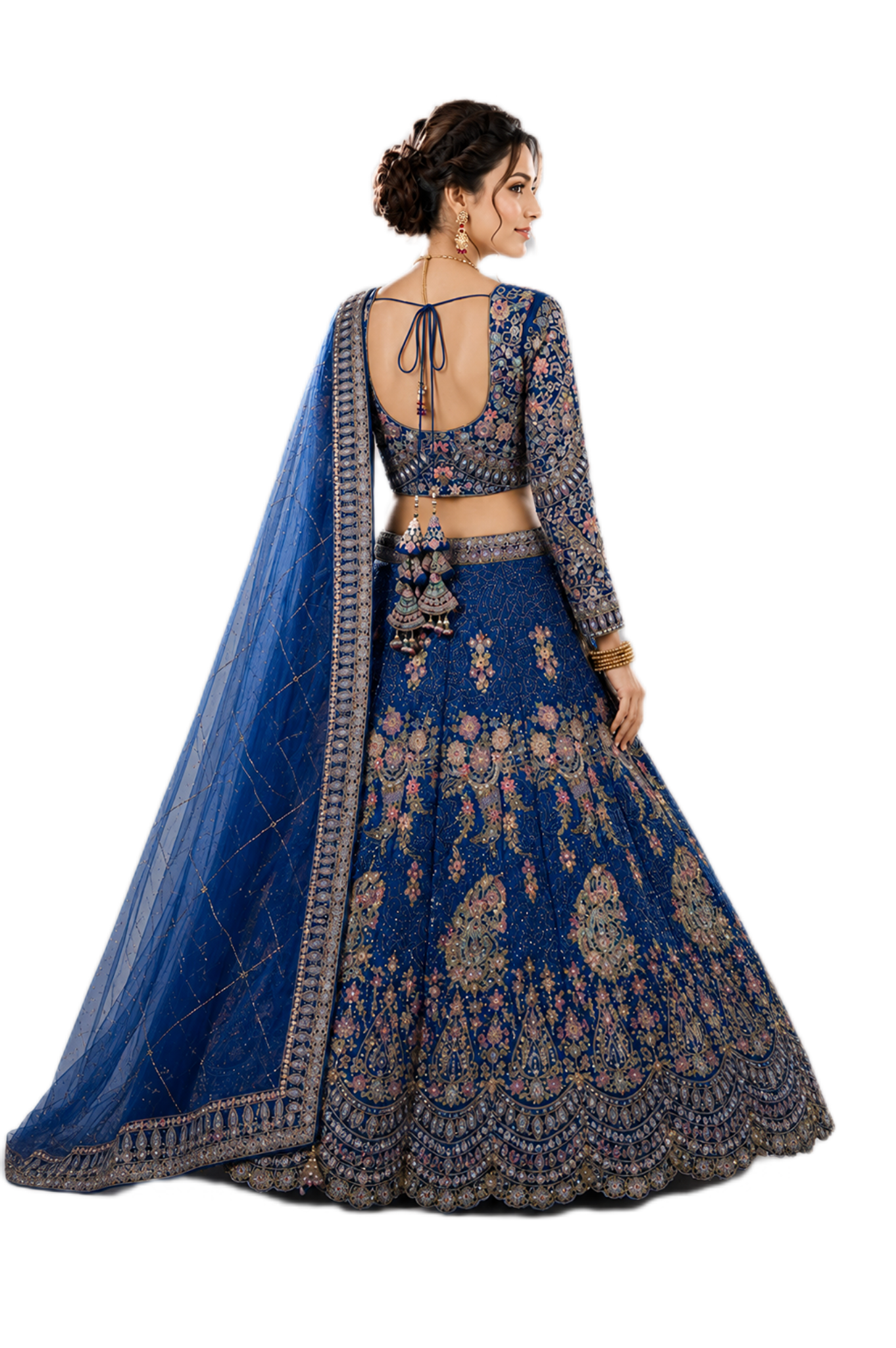 Floral Embroidery Lehenga Set
