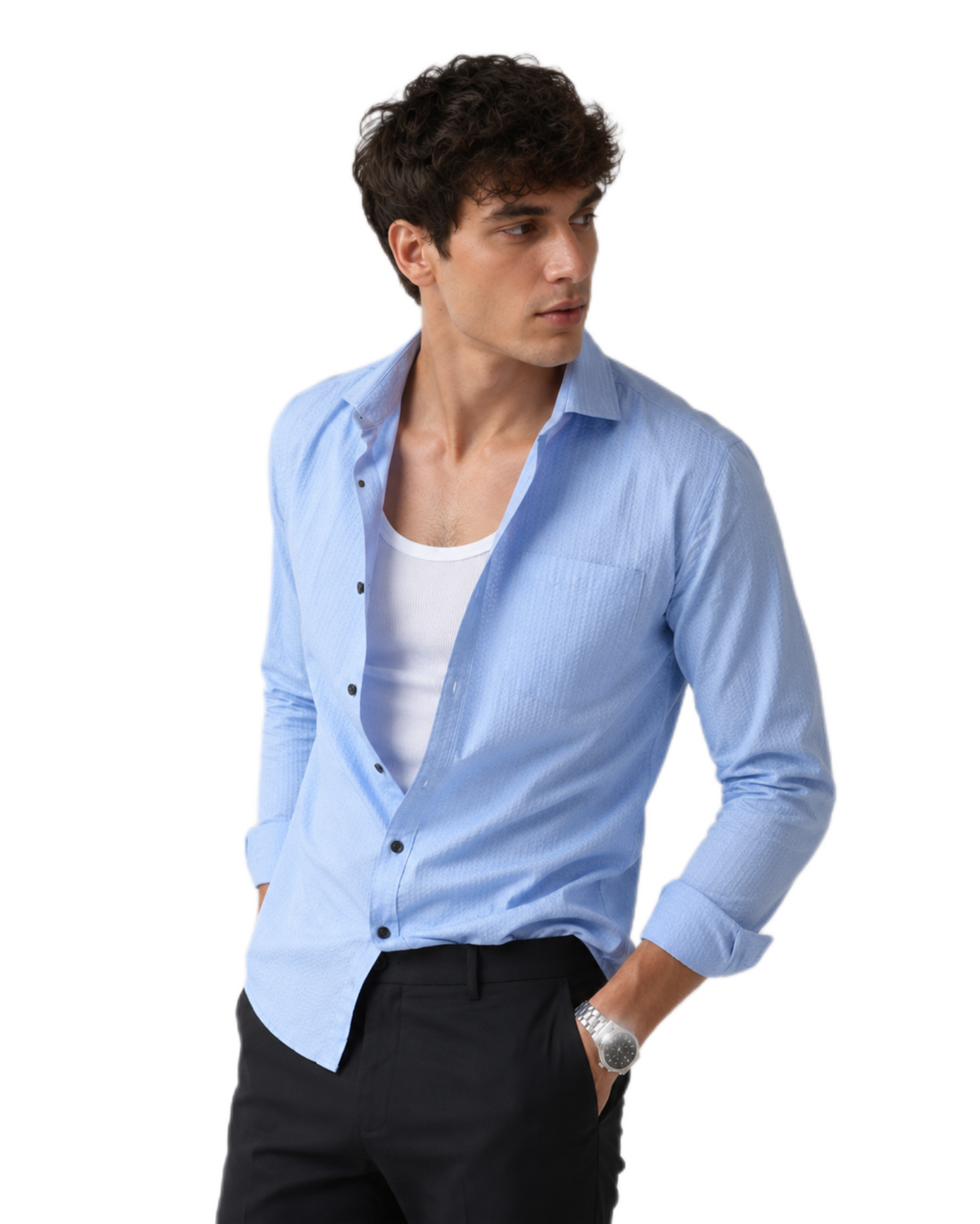 Timeless Sky Blue Shirt