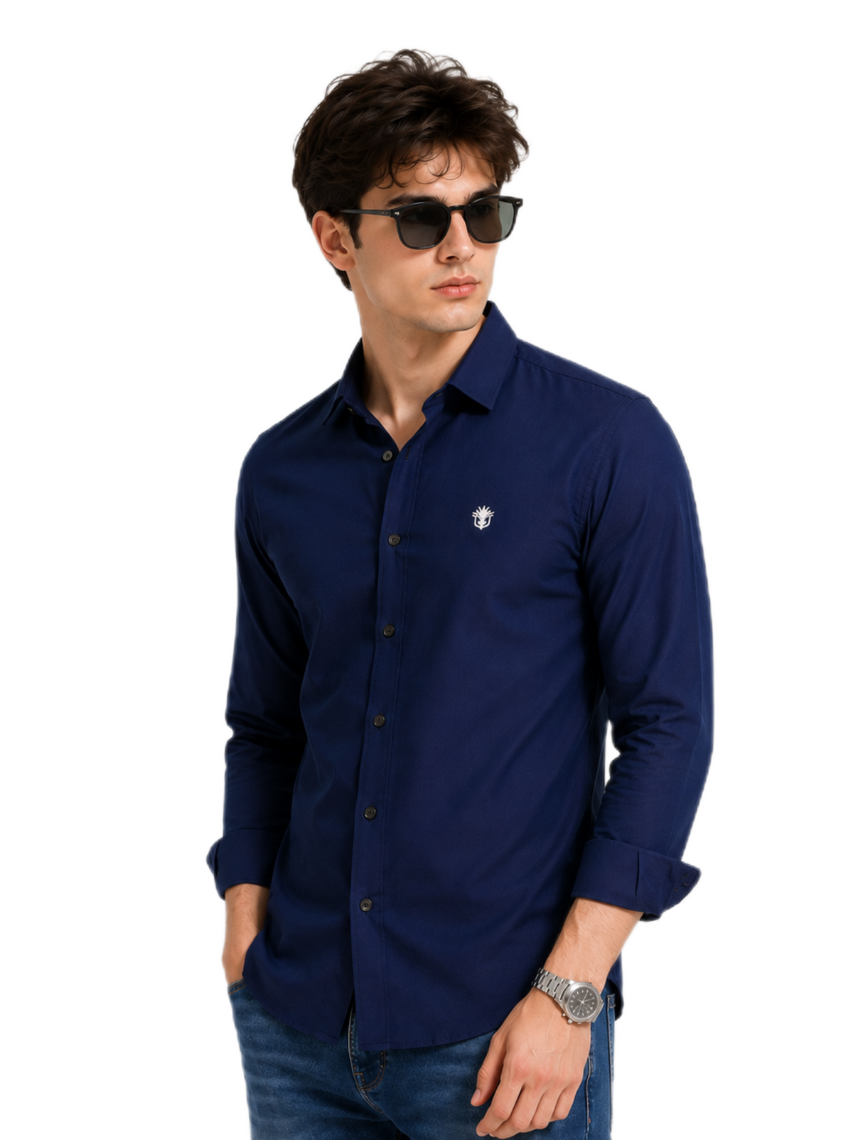 Classic Navy Blue Shirt