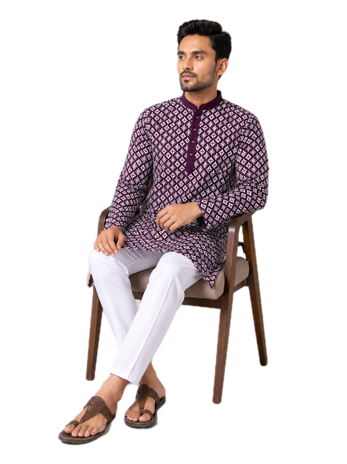 Royal Wine Kurta Set