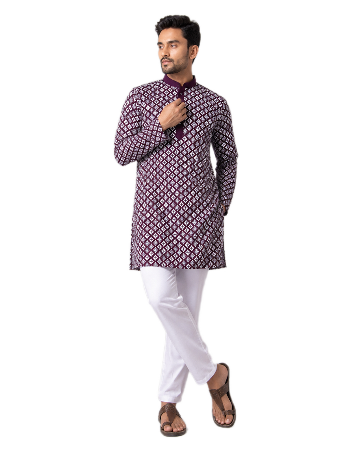 Royal Wine Kurta Set