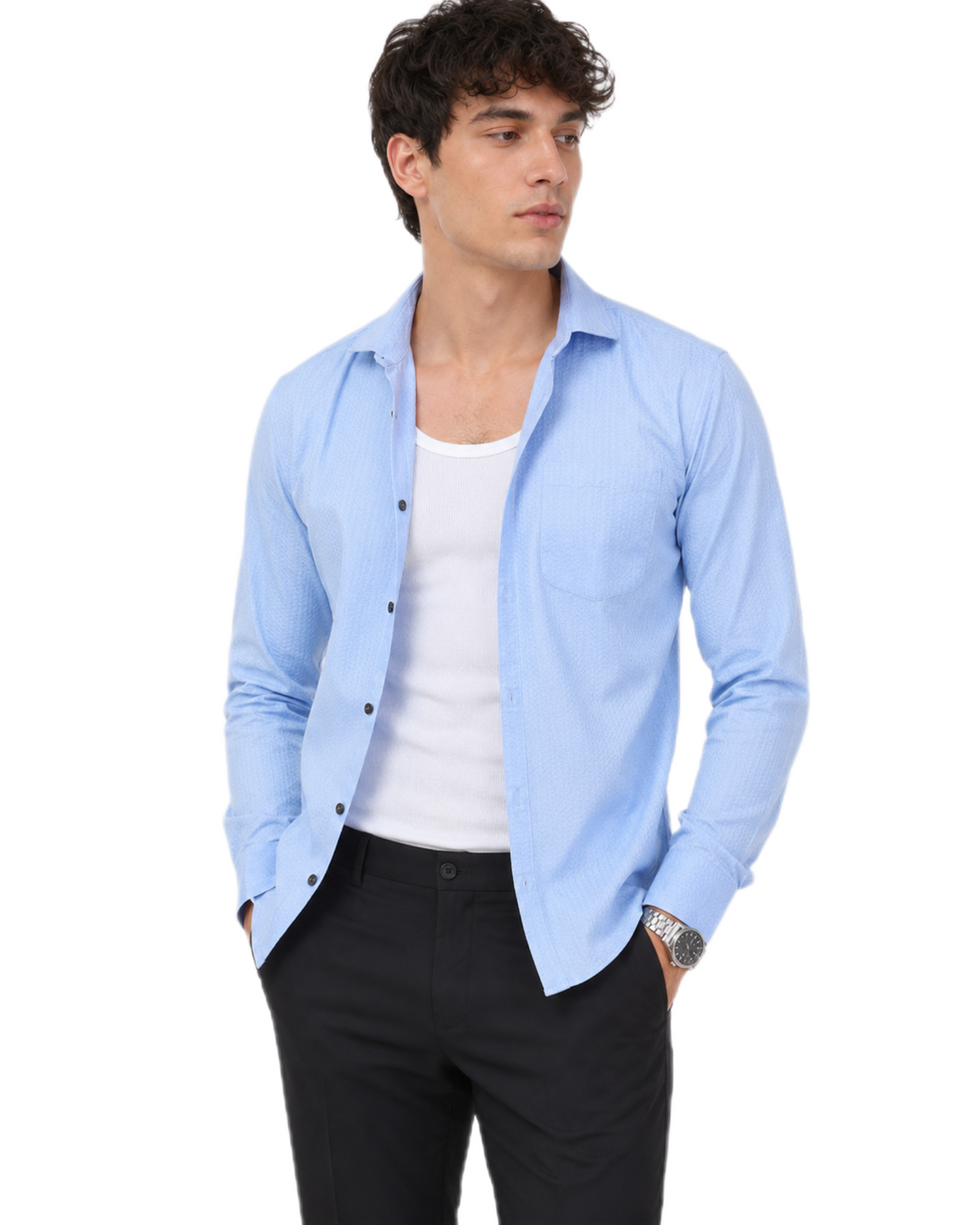 Timeless Sky Blue Shirt