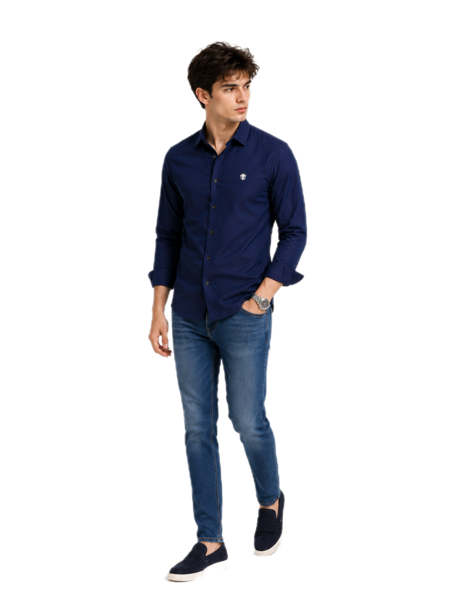 Classic Navy Blue Shirt