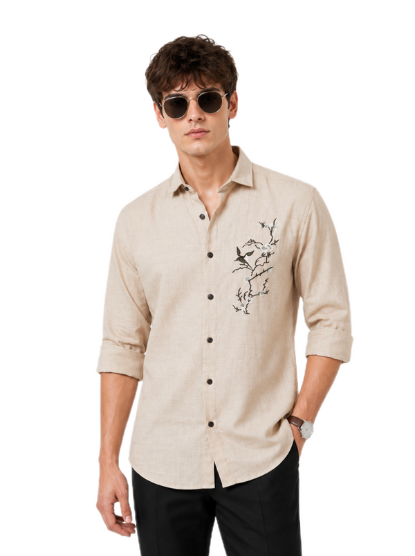 Signature Ivory Linen Shirt