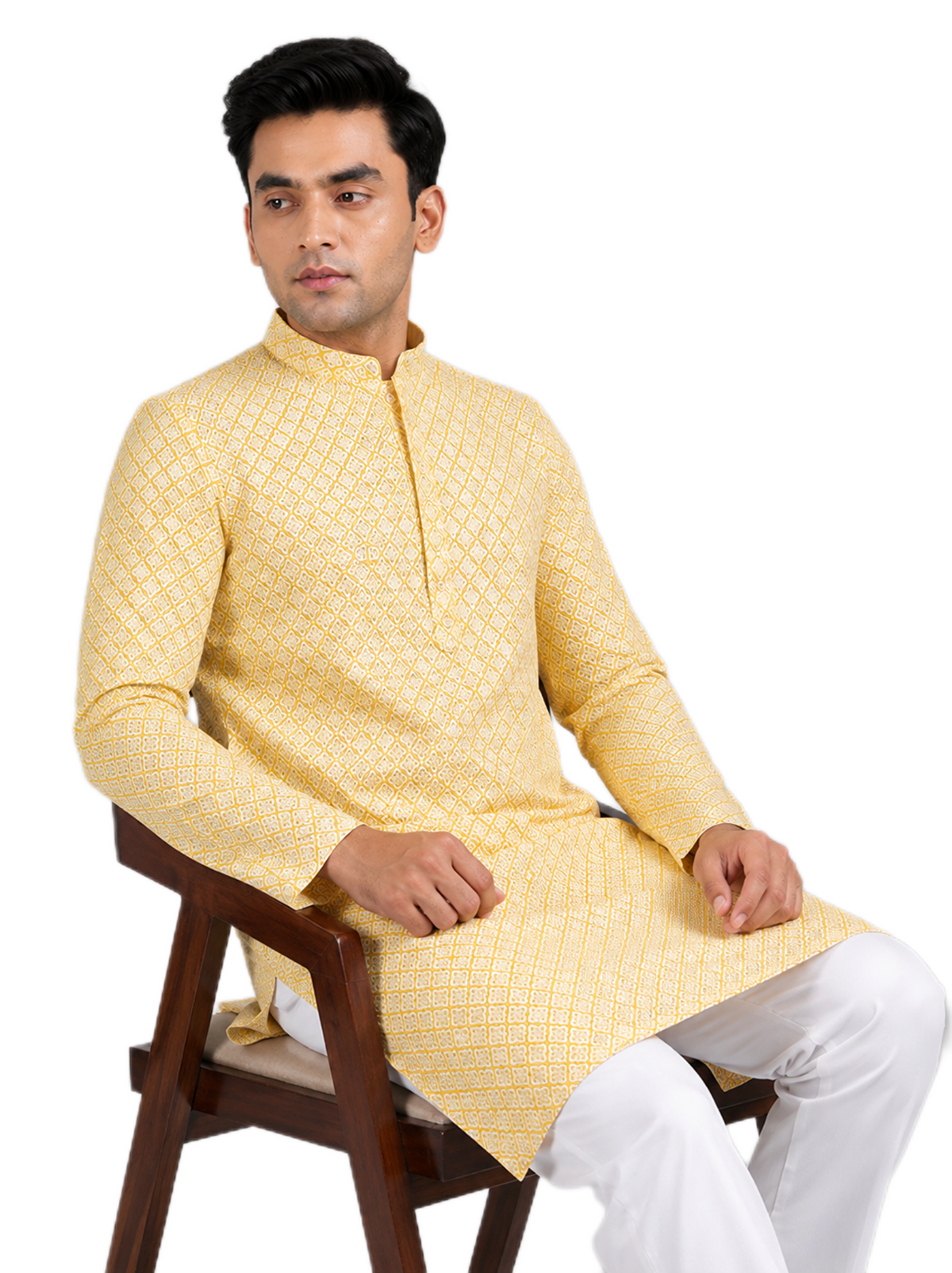 Classic Mustard Kurta Set