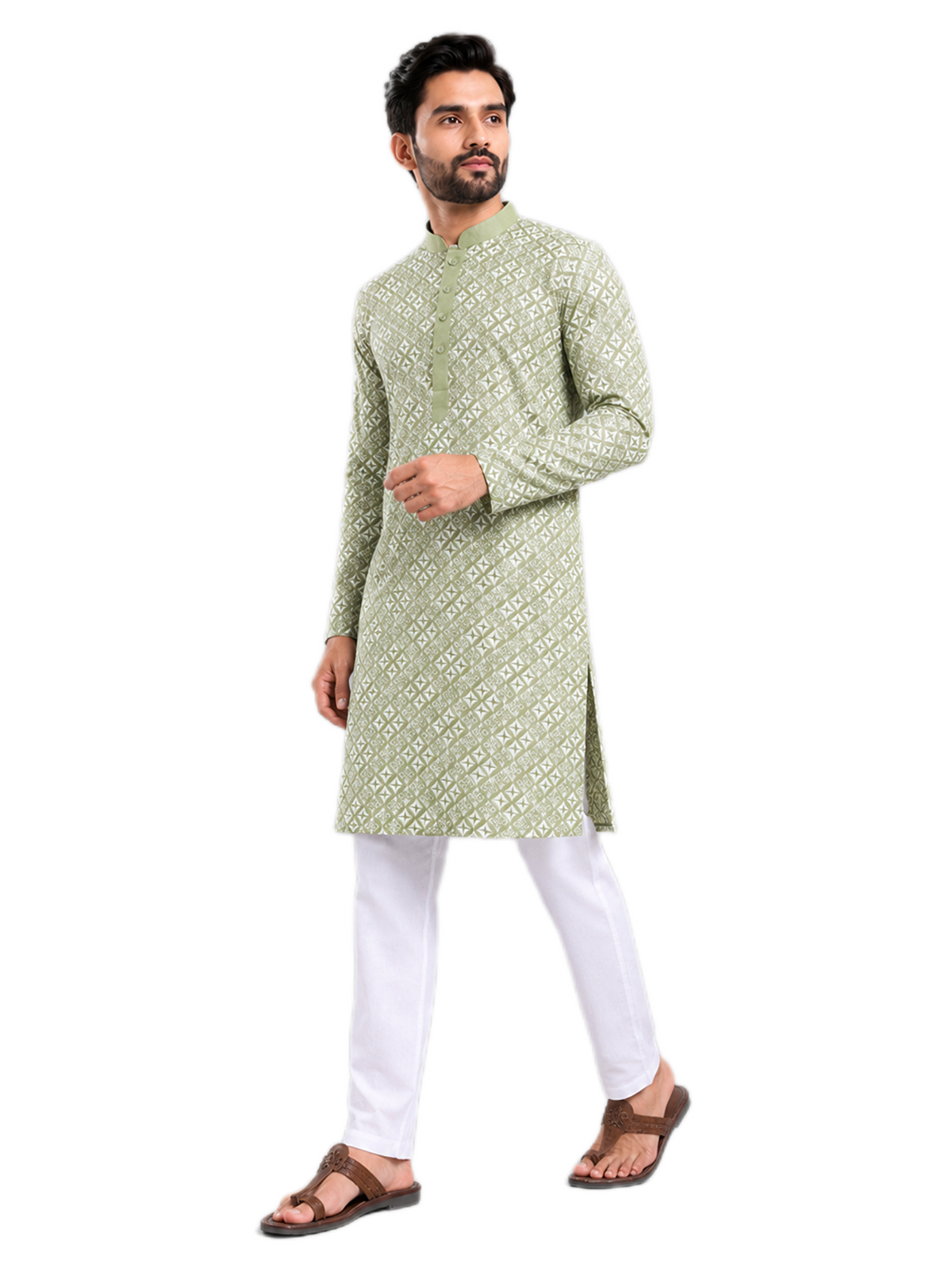 Royal Pista Kurta Set