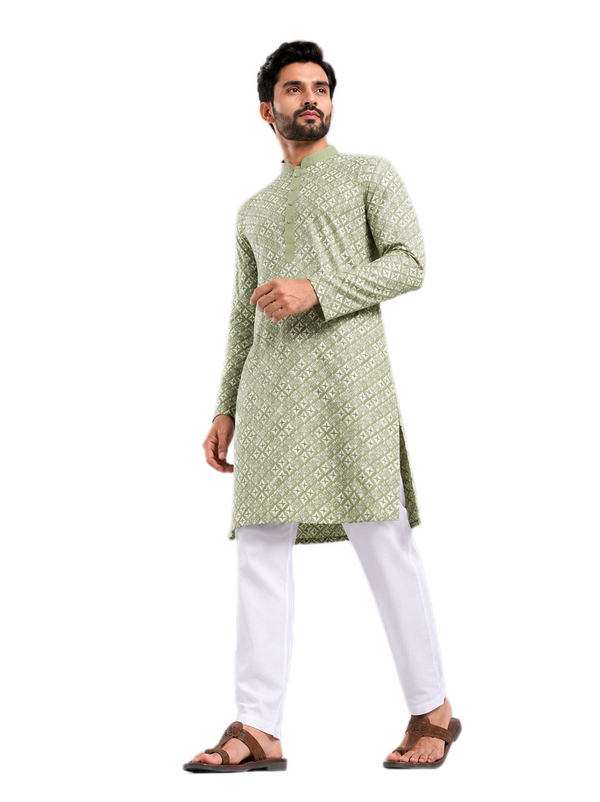 Royal Pista Kurta Set