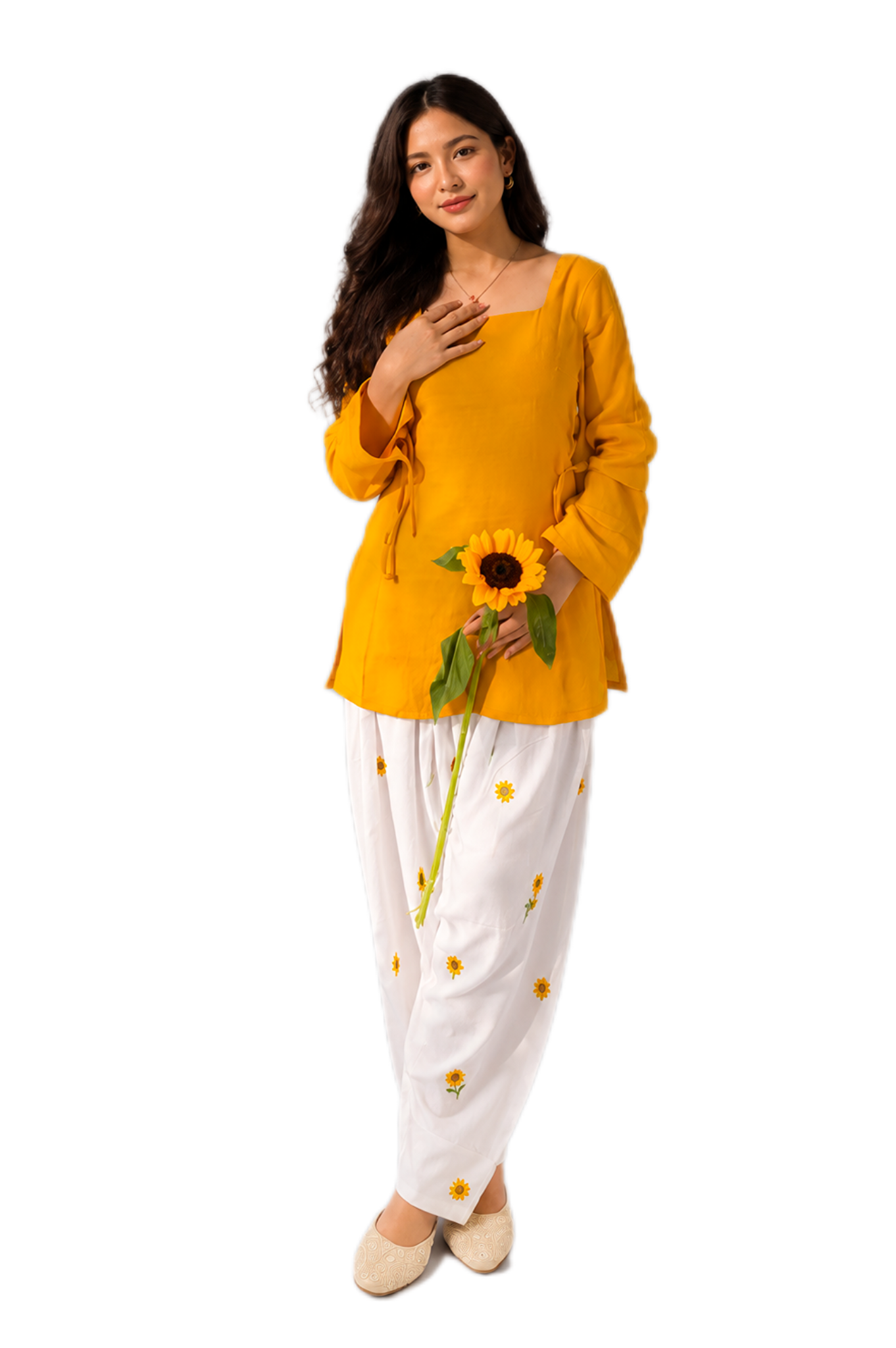 Regalia Yellow Kurti Set