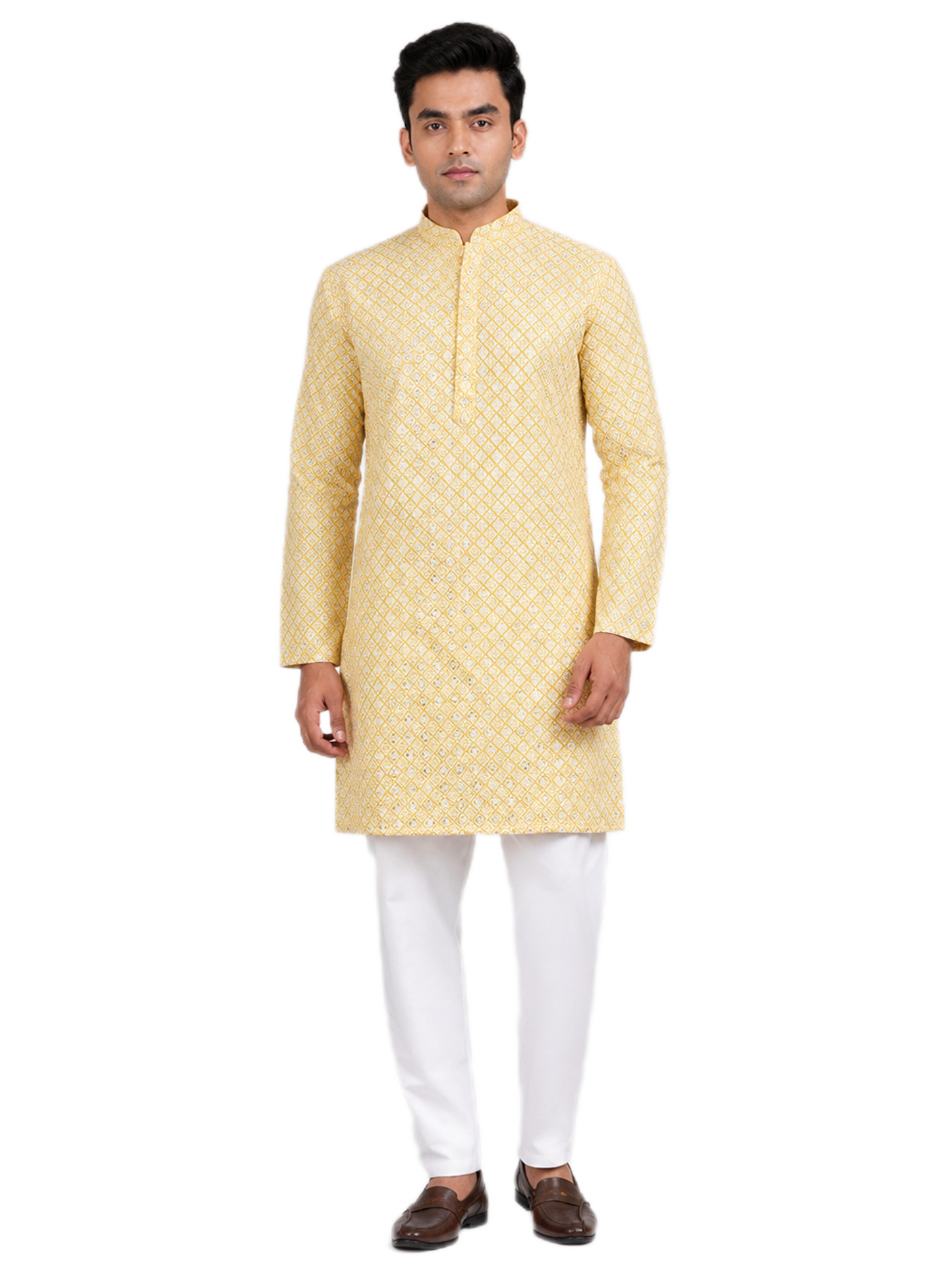 Classic Mustard Kurta Set