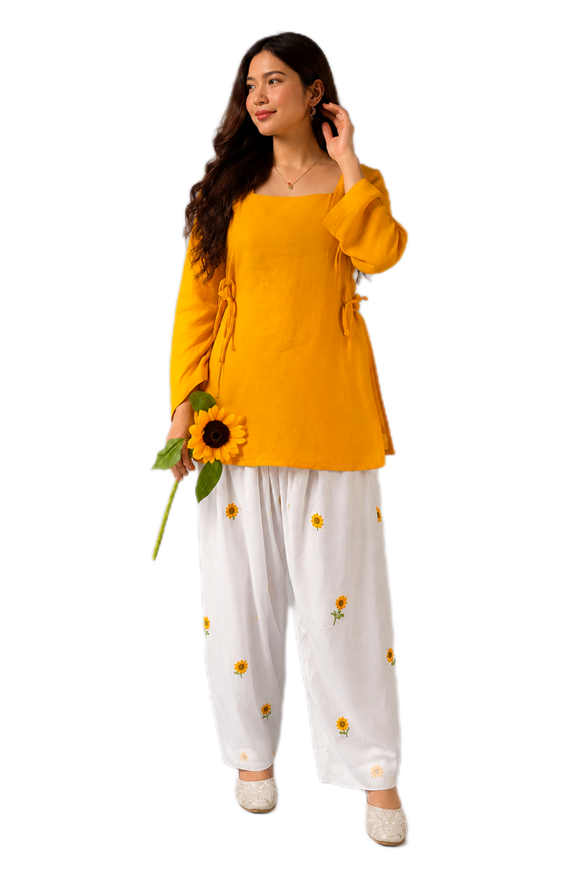 Regalia Yellow Kurti Set
