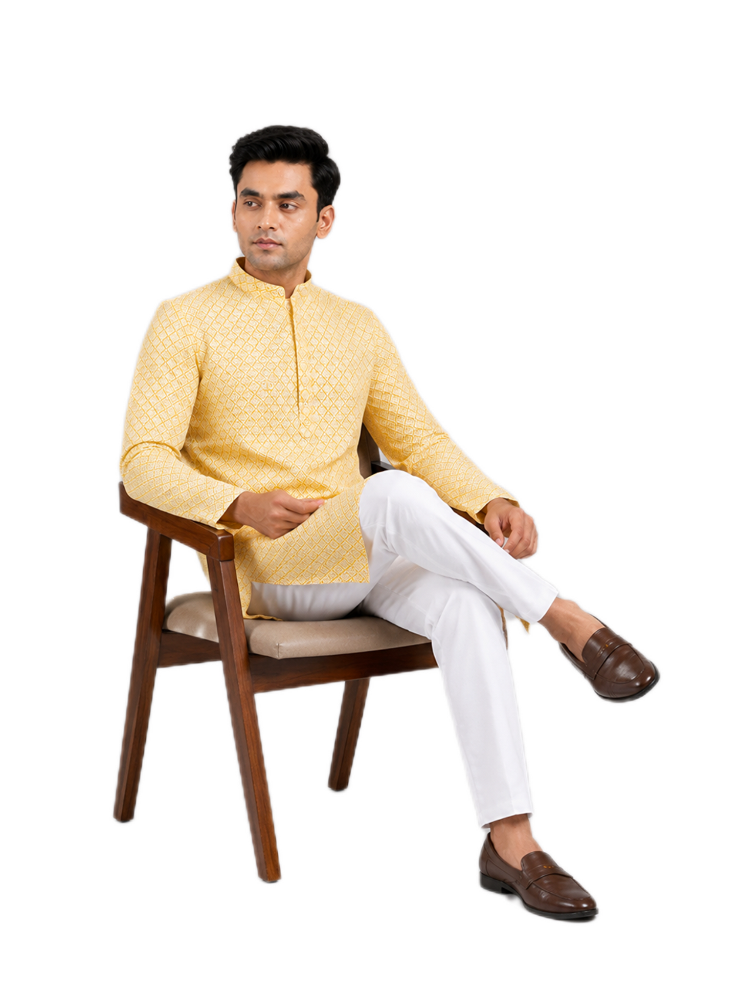 Classic Mustard Kurta Set