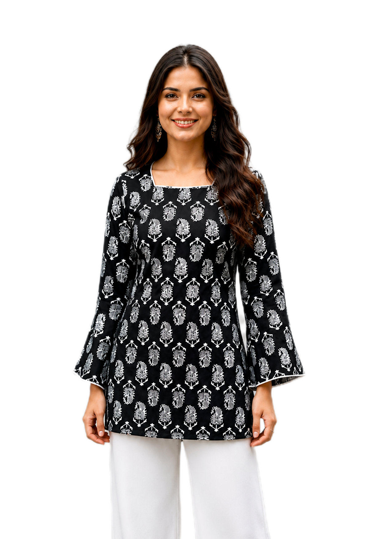 Printed Cotton Short Kurti