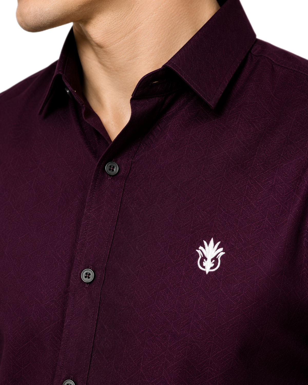 Classic Wine Cotton Shirt