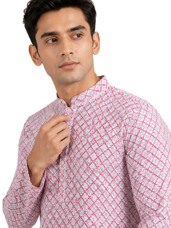 Classic Blush Pink Kurta Set