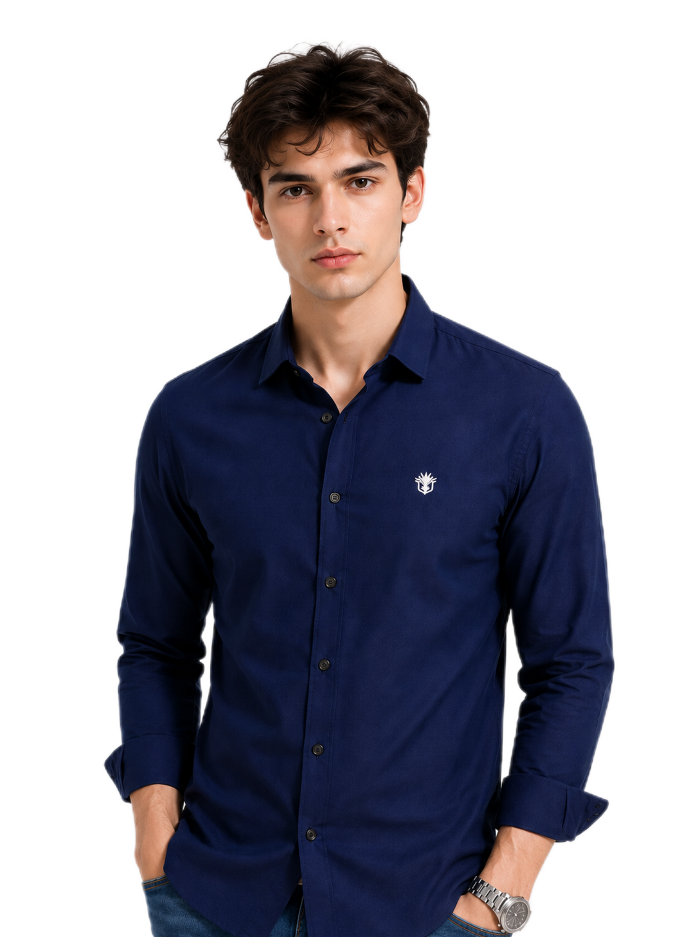 Classic Navy Blue Shirt