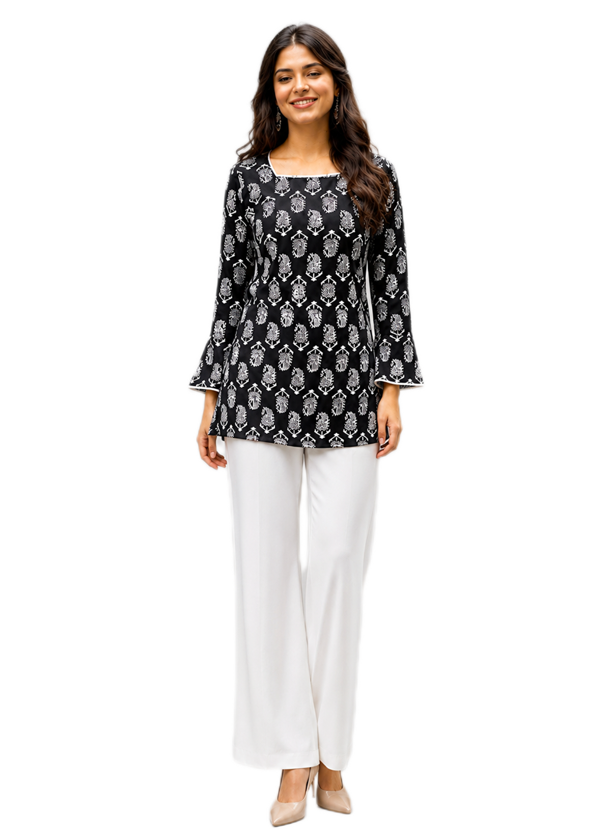 Printed Cotton Short Kurti
