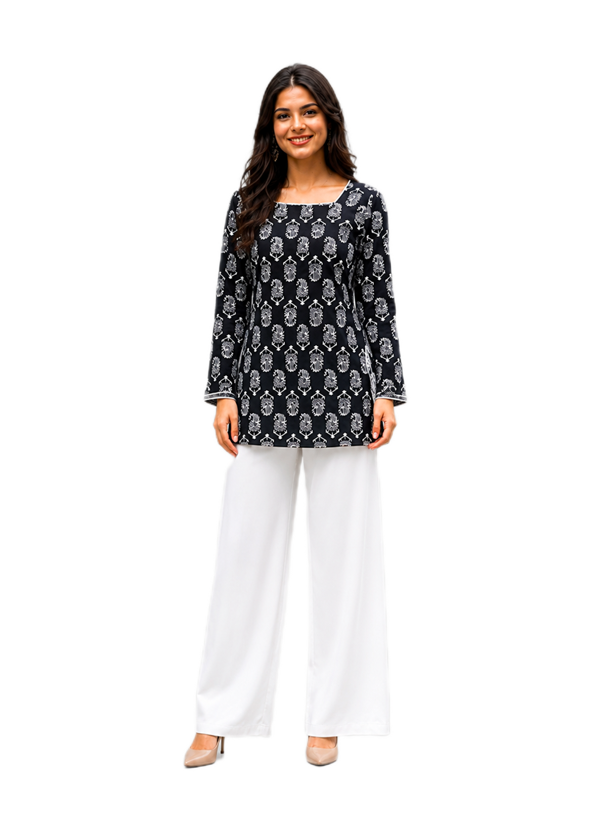 Printed Cotton Short Kurti