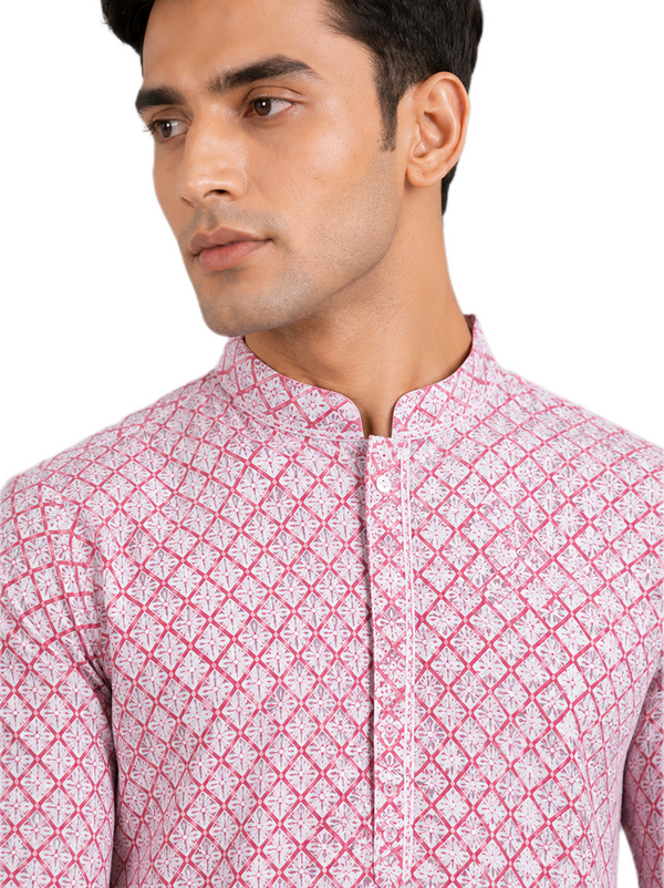 Classic Blush Pink Kurta Set