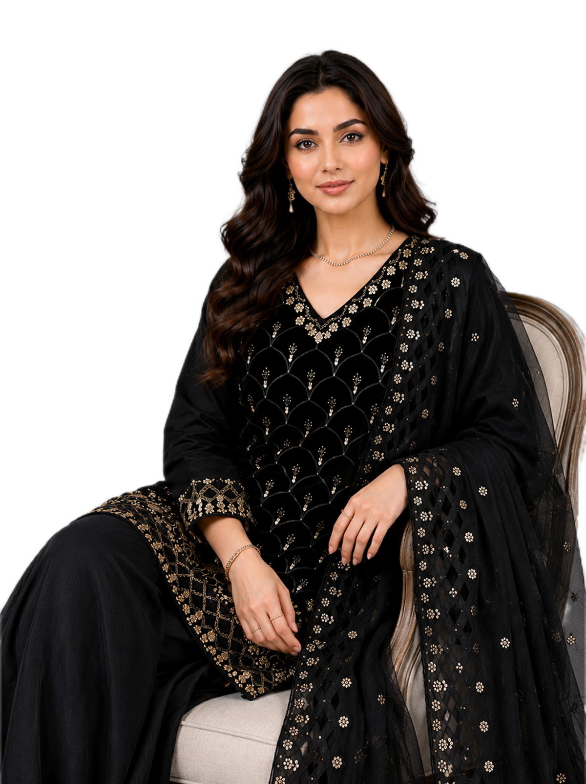 Regal Black Wear Ensemble