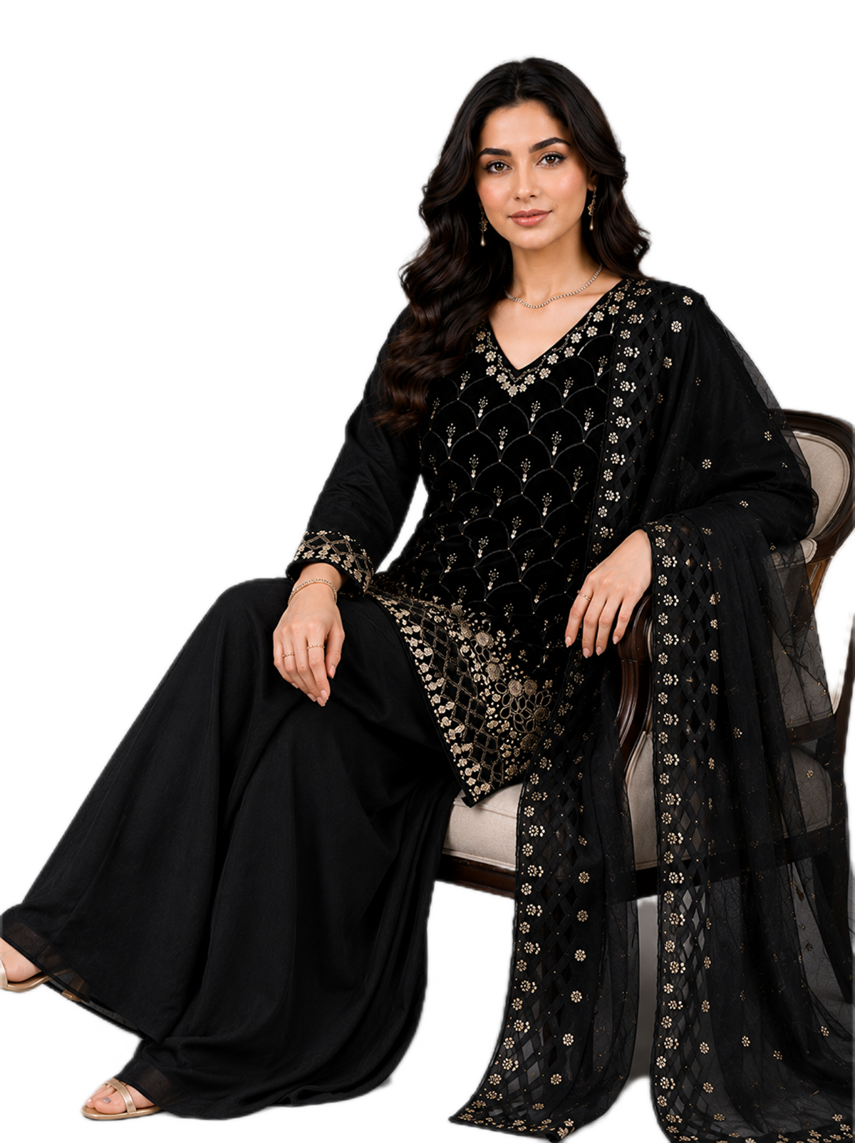 Regal Black Wear Ensemble