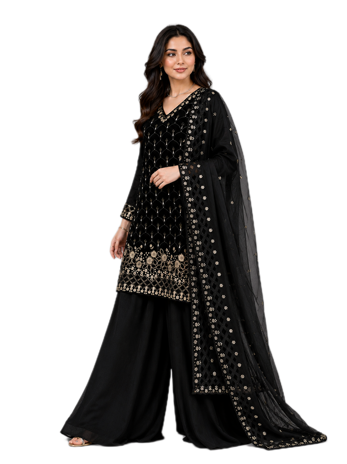 Regal Black Wear Ensemble