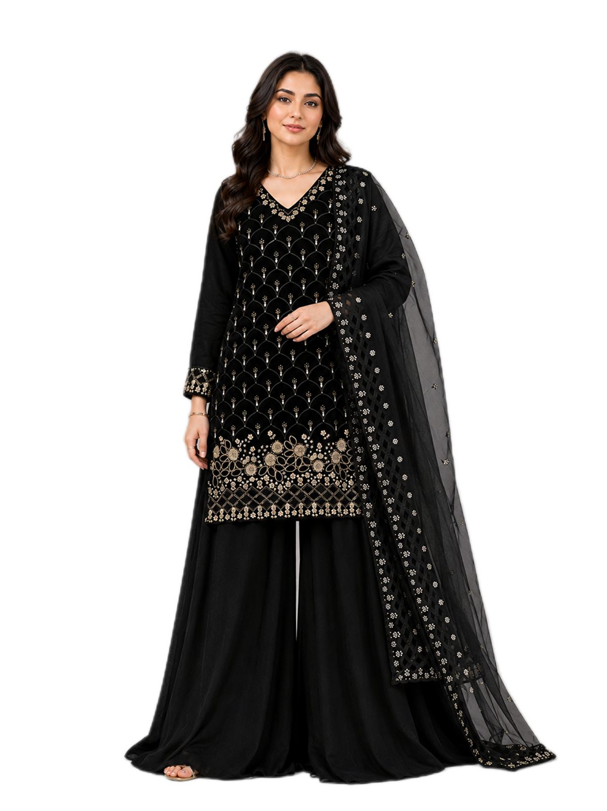 Regal Black Wear Ensemble