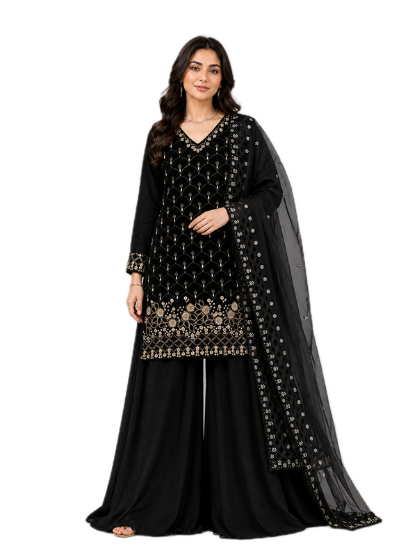 Regal Black Wear Ensemble
