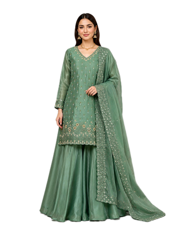 Regal Green Palazzo Set